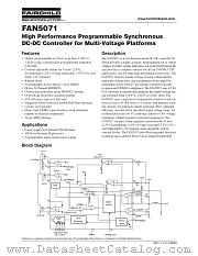 FAN5071 datasheet pdf Fairchild Semiconductor