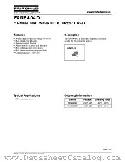 FAN8404D datasheet pdf Fairchild Semiconductor