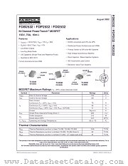 FDB2532 datasheet pdf Fairchild Semiconductor