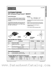 FDB5680 datasheet pdf Fairchild Semiconductor