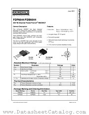 FDB6644 datasheet pdf Fairchild Semiconductor