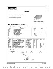 FJC1963 datasheet pdf Fairchild Semiconductor