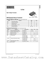 FJT44 datasheet pdf Fairchild Semiconductor