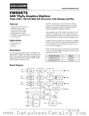 FMS9875X100 datasheet pdf Fairchild Semiconductor