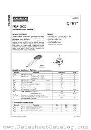 FQA19N20 datasheet pdf Fairchild Semiconductor