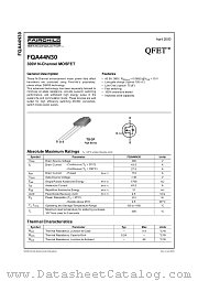 FQA44N30 datasheet pdf Fairchild Semiconductor