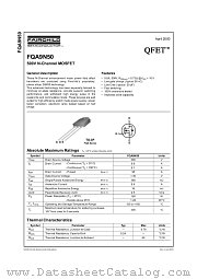 FQA9N50 datasheet pdf Fairchild Semiconductor