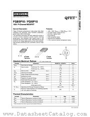 FQB5P10 datasheet pdf Fairchild Semiconductor