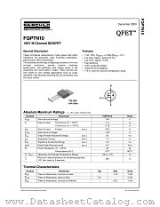 FQP7N10 datasheet pdf Fairchild Semiconductor