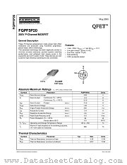 FQPF5P20 datasheet pdf Fairchild Semiconductor