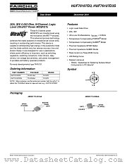 HUF76107D3 datasheet pdf Fairchild Semiconductor