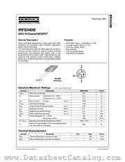 IRFS440B datasheet pdf Fairchild Semiconductor