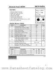 IRLI620A datasheet pdf Fairchild Semiconductor