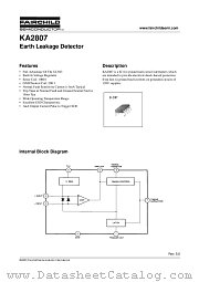 KA2807 datasheet pdf Fairchild Semiconductor