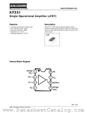 KF351 datasheet pdf Fairchild Semiconductor