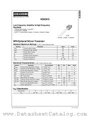 KSC815 datasheet pdf Fairchild Semiconductor