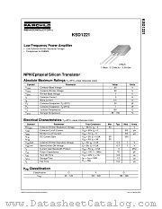 KSD1221 datasheet pdf Fairchild Semiconductor