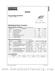 KSD526 datasheet pdf Fairchild Semiconductor