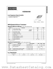 KSD568 datasheet pdf Fairchild Semiconductor