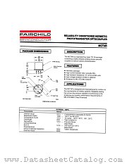 MCT4R datasheet pdf Fairchild Semiconductor