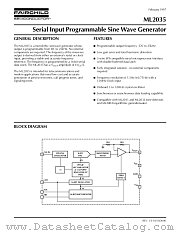 ML2035C datasheet pdf Fairchild Semiconductor