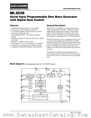 ML2036IP datasheet pdf Fairchild Semiconductor