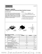 NDP6030PL datasheet pdf Fairchild Semiconductor