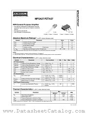 PZTA27 datasheet pdf Fairchild Semiconductor