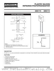 QSE113 datasheet pdf Fairchild Semiconductor