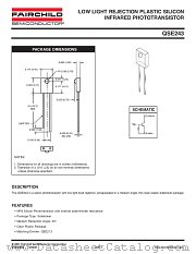 QSE243 datasheet pdf Fairchild Semiconductor