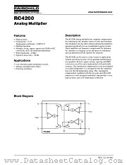 RC4200 datasheet pdf Fairchild Semiconductor