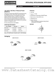 RFD15P05SM datasheet pdf Fairchild Semiconductor