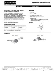 RFP4N100 datasheet pdf Fairchild Semiconductor