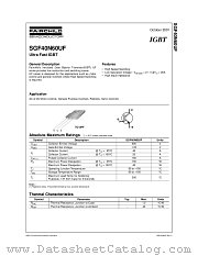 SGF40N60UF datasheet pdf Fairchild Semiconductor