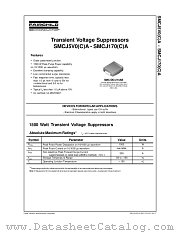 SMCJ100CA datasheet pdf Fairchild Semiconductor