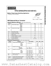 TIP42 datasheet pdf Fairchild Semiconductor