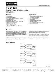 TMC1203X20 datasheet pdf Fairchild Semiconductor