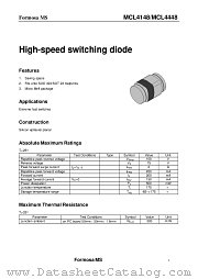 MCL4148 datasheet pdf Formosa MS