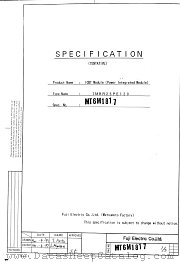 7MBR25PE120 datasheet pdf Fuji Electric