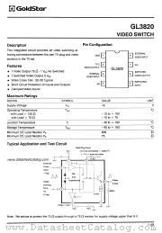 GL3820 datasheet pdf GoldStar