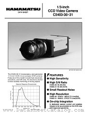 C5403-30 datasheet pdf Hamamatsu Corporation