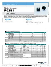 P6291 datasheet pdf Hamamatsu Corporation