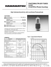 R1527 datasheet pdf Hamamatsu Corporation