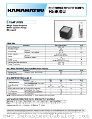 R5900U datasheet pdf Hamamatsu Corporation