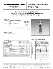 R7511 datasheet pdf Hamamatsu Corporation