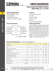 HMC326MS8G datasheet pdf Hittite Microwave Corporation