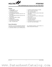 HT82K96A datasheet pdf Holtek Semiconductor