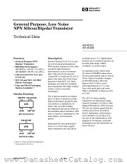 AT41533 datasheet pdf Agilent (Hewlett-Packard)