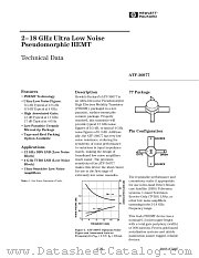 ATF-36077-STR datasheet pdf Agilent (Hewlett-Packard)