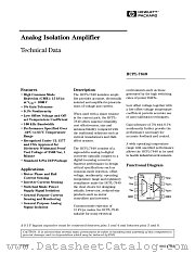 HCPL7840 datasheet pdf Agilent (Hewlett-Packard)